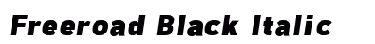 Freeroad Black Italic Preview