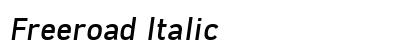 Freeroad Italic Preview