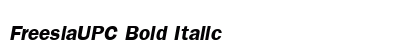 FreesiaUPC Bold Italic preview