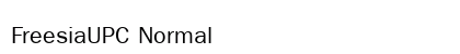 FreesiaUPC Normal Preview
