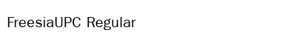 FreesiaUPC Regular preview