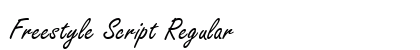 Freestyle Script Regular preview