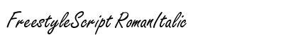 FreestyleScript RomanItalic preview