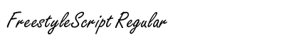 FreestyleScript Regular Preview