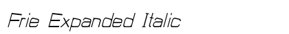 Frie Expanded Italic Preview