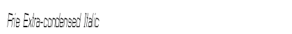 Frie Extra-condensed Italic Preview