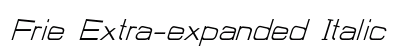 Frie Extra-expanded Italic preview