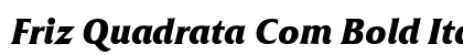 Friz Quadrata Com Bold Italic preview