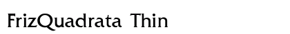 FrizQuadrata Thin Preview