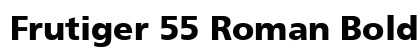 Frutiger 55 Roman Bold preview