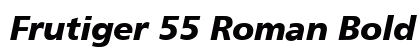 Frutiger 55 Roman Bold Italic preview