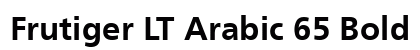 Frutiger LT Arabic 65 Bold preview