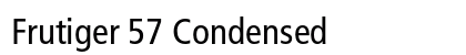 Frutiger 57 Condensed preview
