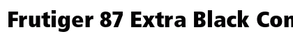 Frutiger 87 Extra Black Condensed Preview
