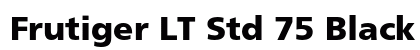 Frutiger LT Std 75 Black preview