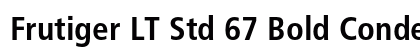 Frutiger LT Std 67 Bold Condensed Preview