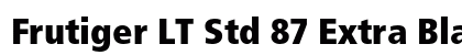 Frutiger LT Std 87 Extra Black Condensed Preview
