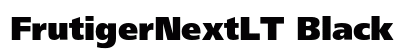 FrutigerNextLT Black preview
