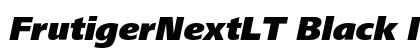 FrutigerNextLT Black Italic Preview