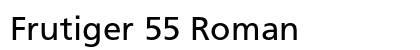 Frutiger 55 Roman preview