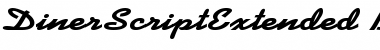 DinerScriptExtended Bold Font