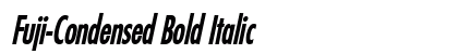 Fuji-Condensed Bold Italic Preview