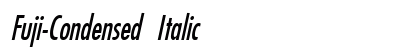 Fuji-Condensed Italic Preview