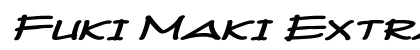 Fuki Maki Extra-expanded Italic preview