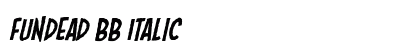 Fundead BB Italic preview