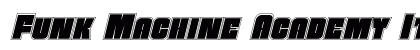 Funk Machine Academy Italic Italic preview