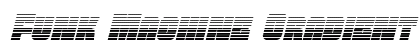 Funk Machine Gradient Italic Italic preview