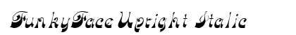 FunkyFaceUpright Italic preview