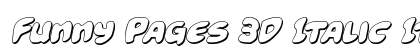 Funny Pages 3D Italic Italic preview