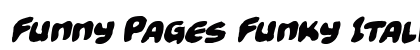 Funny Pages Funky Italic Italic preview