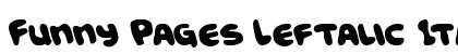 Funny Pages Leftalic Italic preview