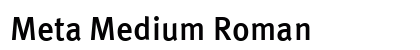 Meta Medium Roman Preview
