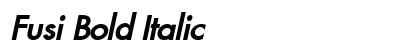Fusi Bold Italic Preview