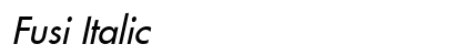 Fusi Italic Preview