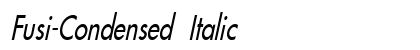 Fusi-Condensed Italic Preview