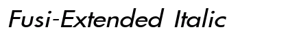 Fusi-Extended Italic preview