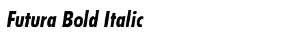 Futura Bold Italic Preview