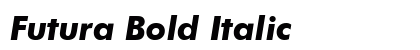 Futura Bold Italic Preview