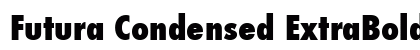 Futura Condensed ExtraBold Preview