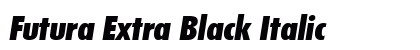 Futura Extra Black Italic preview