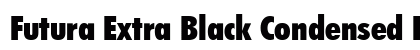 Futura Extra Black Condensed Extra Black preview