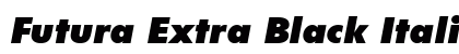 Futura Extra Black Italic Extra Black Italic preview