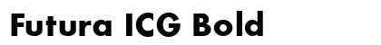 Futura ICG Bold Preview