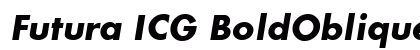 Futura ICG BoldOblique preview