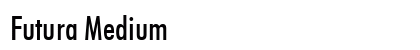 Futura Medium Preview