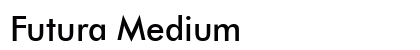 Futura Medium Preview